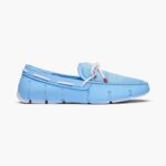 SWIMS aerosol azul mocasín de encaje trenzado zapato 2X0TR24