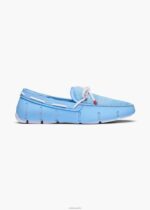 SWIMS aerosol azul mocasín de encaje trenzado zapato 2X0TR24