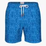 SWIMS alférez estampado azul short de baño sol 6" ropa 2X0TR307