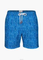 SWIMS alférez estampado azul short de baño sol 6" ropa 2X0TR307