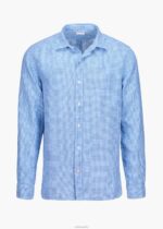 SWIMS alférez guinga azul camisa amalfi de lino a cuadros ropa 2X0TR256 - Image 2