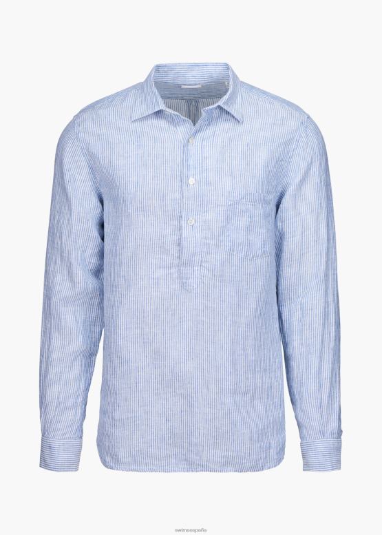 SWIMS alférez lino azul camisa amalfi popover de lino ropa 2X0TR204 - Image 2