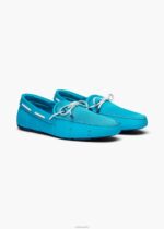 SWIMS azul claro mocasín de encaje trenzado zapato 2X0TR27 - Image 2