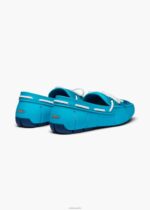 SWIMS azul claro mocasín de encaje trenzado zapato 2X0TR27 - Image 3