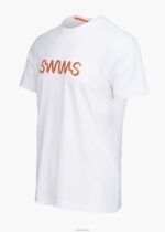SWIMS blanco camiseta con gráfico ravello ropa 2X0TR217 - Image 2
