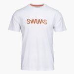 SWIMS blanco camiseta con gráfico ravello ropa 2X0TR217