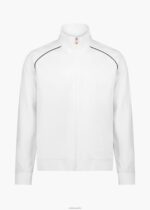 SWIMS blanco chaqueta deportiva con cremallera completa Ballstad ropa 2X0TR154
