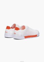 SWIMS blanco/naranja tejido de tenis brisa zapato 2X0TR85 - Image 3