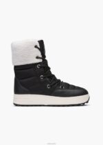 SWIMS blanco negro corredor de nieve alto zapato 2X0TR129