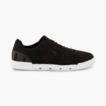 SWIMS blanco negro tejido de tenis brisa sostenible zapato 2X0TR84