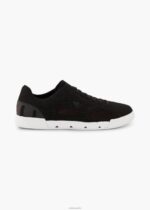 SWIMS blanco negro tejido de tenis brisa sostenible zapato 2X0TR84