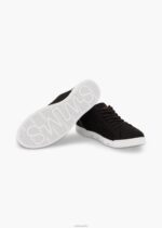 SWIMS blanco negro tejido de tenis brisa sostenible zapato 2X0TR84 - Image 4