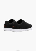 SWIMS blanco negro tejido de tenis brisa zapato 2X0TR76 - Image 3