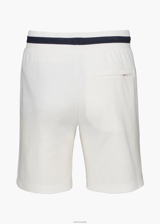 SWIMS blanco pantalones cortos de felpa lido ropa 2X0TR277 - Image 3