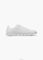 SWIMS blanco tejido de tenis brisa zapato 2X0TR70