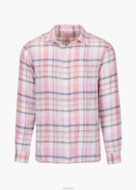 SWIMS cuadros blancos camisa amalfi de lino a cuadros ropa 2X0TR249