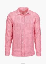 SWIMS cuadros campari camisa amalfi de lino a cuadros ropa 2X0TR259 - Image 2