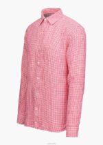 SWIMS cuadros campari camisa amalfi de lino a cuadros ropa 2X0TR259 - Image 3