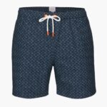 SWIMS estampado azul marino short de baño sol 6" ropa 2X0TR310