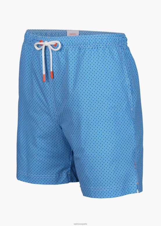 SWIMS geo azul short de baño sol 6" ropa 2X0TR303 - Image 2