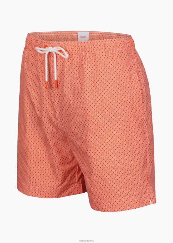 SWIMS geo naranja short de baño sol 6" ropa 2X0TR300 - Image 2