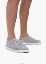 SWIMS gris claro/blanco tejido de tenis brisa zapato 2X0TR89 - Image 5