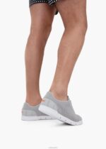 SWIMS gris claro/blanco tejido de tenis brisa zapato 2X0TR89 - Image 6