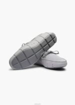 SWIMS gris claro mocasín de encaje trenzado zapato 2X0TR40 - Image 4