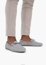 SWIMS gris claro mocasín de encaje trenzado zapato 2X0TR40 - Image 5