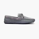 SWIMS gris negro conductor tejido zapato 2X0TR19