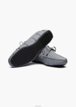 SWIMS gris negro conductor tejido zapato 2X0TR19 - Image 4