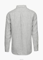 SWIMS guinga de nogal americano camisa amalfi de lino a cuadros ropa 2X0TR250 - Image 4