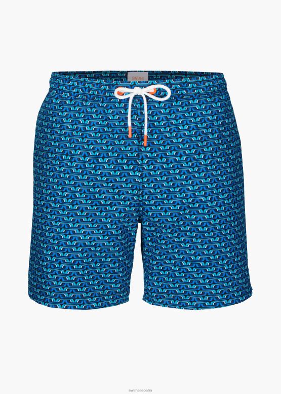 SWIMS navegar azul geo short de baño sol 6" ropa 2X0TR287 - Image 1