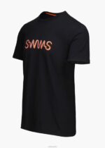 SWIMS negro camiseta con gráfico ravello ropa 2X0TR257 - Image 2