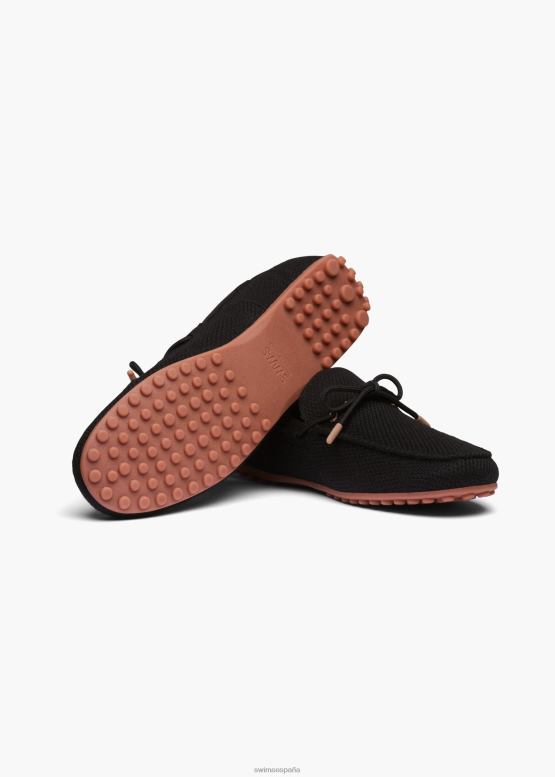 SWIMS negro conductor de punto de encaje trenzado zapato 2X0TR2 - Image 3