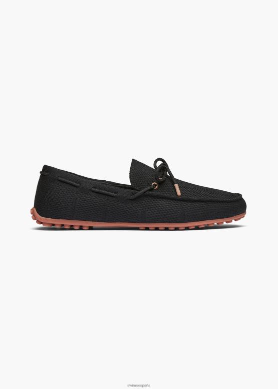 SWIMS negro conductor de punto de encaje trenzado zapato 2X0TR2 - Image 1