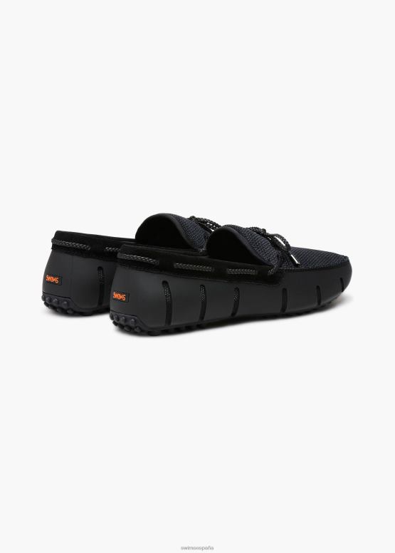 SWIMS negro/grafito Mocasín estilo mocasín con encaje trenzado zapato 2X0TR11 - Image 3