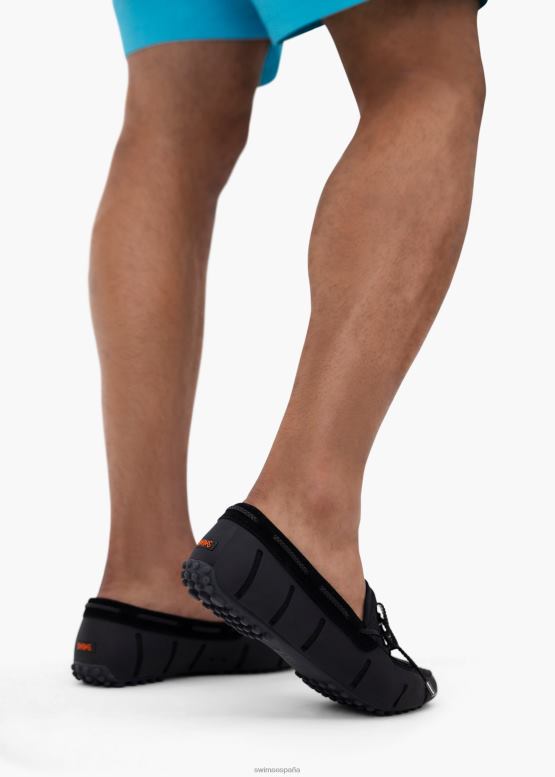 SWIMS negro/grafito Mocasín estilo mocasín con encaje trenzado zapato 2X0TR11 - Image 6