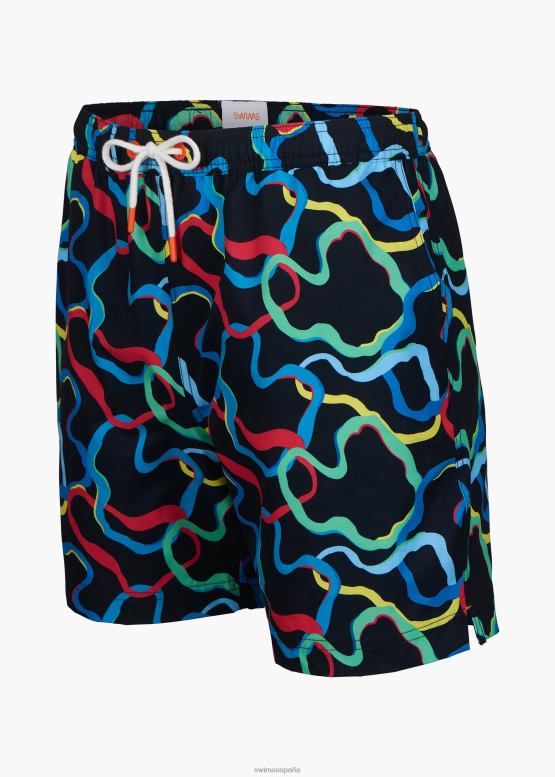 SWIMS ondulación azul marino onda nadar corto 6" ropa 2X0TR288 - Image 2