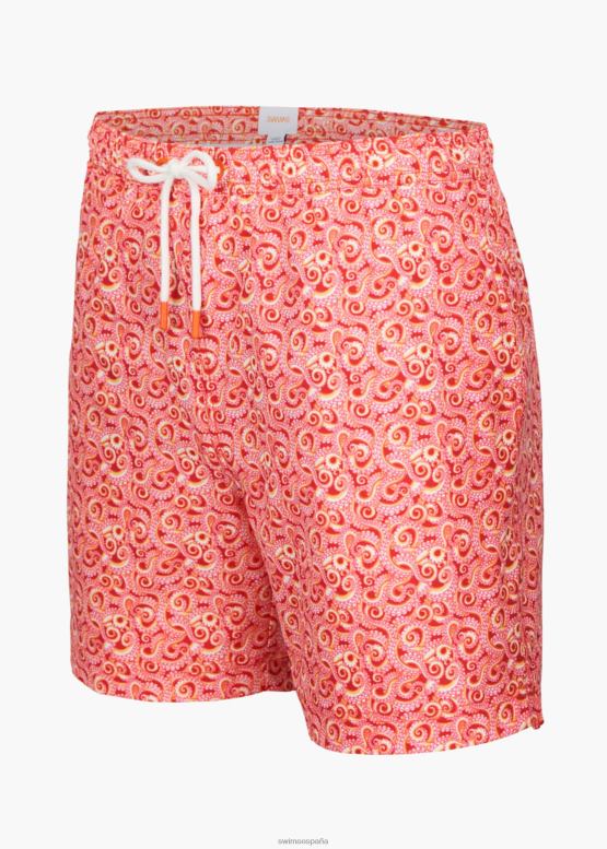 SWIMS polpo rojo short de baño sol 6" ropa 2X0TR313 - Image 2