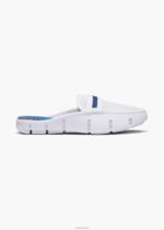 SWIMS raya blanca/azul mocasín deslizante zapato 2X0TR345