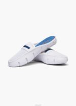 SWIMS raya blanca/azul mocasín deslizante zapato 2X0TR345 - Image 5