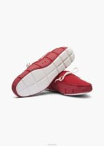 SWIMS señal roja/blanca mocasín de encaje trenzado zapato 2X0TR32 - Image 4