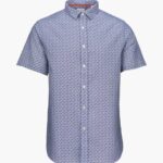 SWIMS sirsaca azul marino camisa sorrento seersucker ropa 2X0TR232
