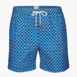 SWIMS vela red azul onda nadar corto 6" ropa 2X0TR308